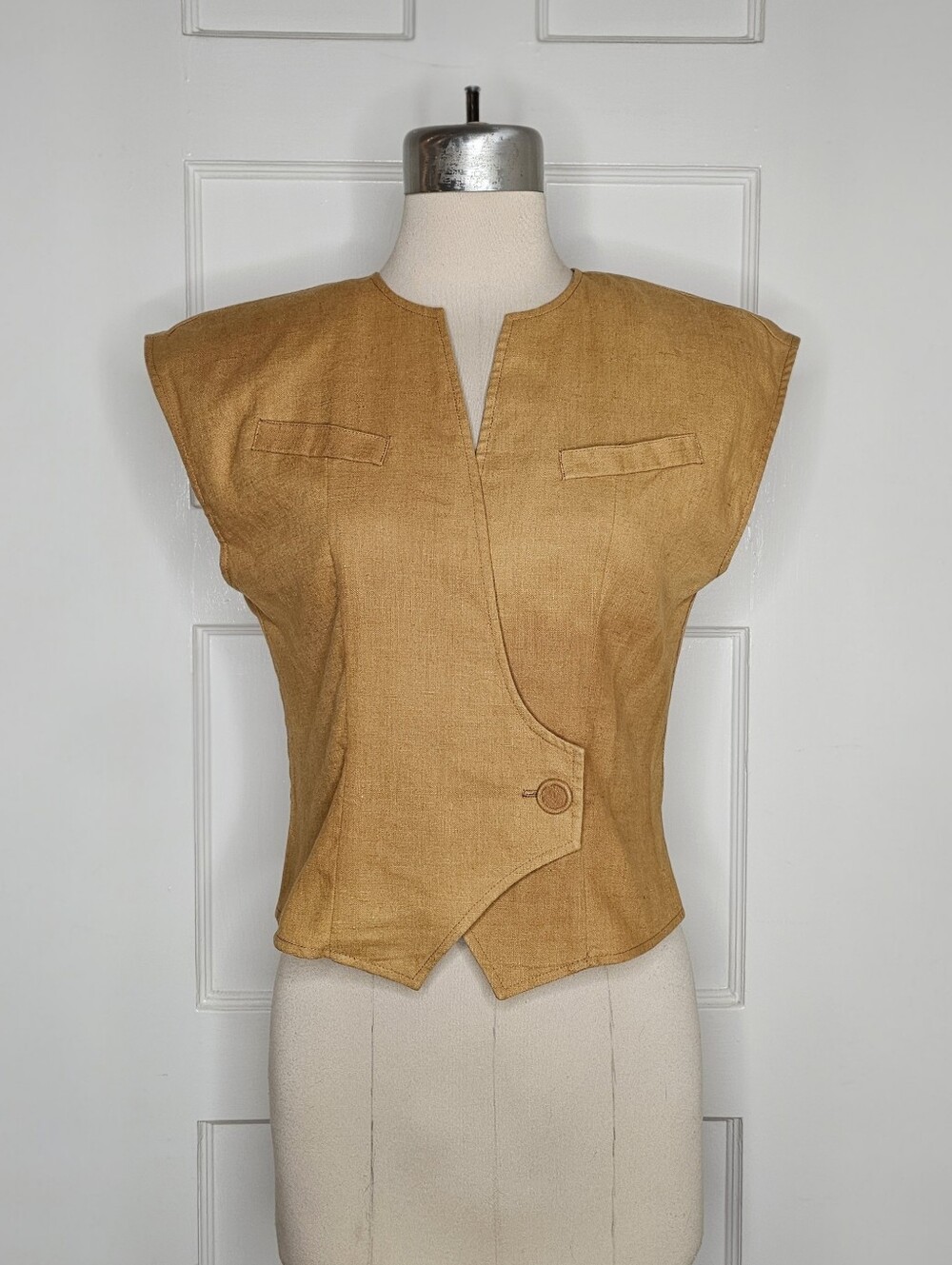 VTG 90s Linen-Cotton Tailored Top